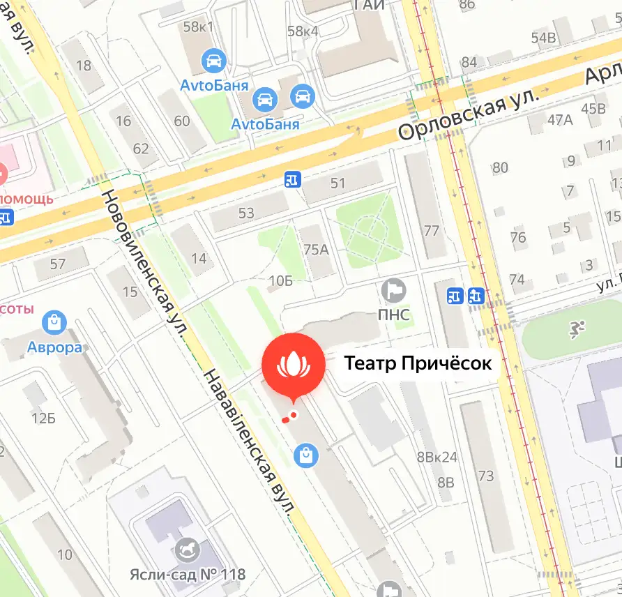 Карта — Театр Причесок